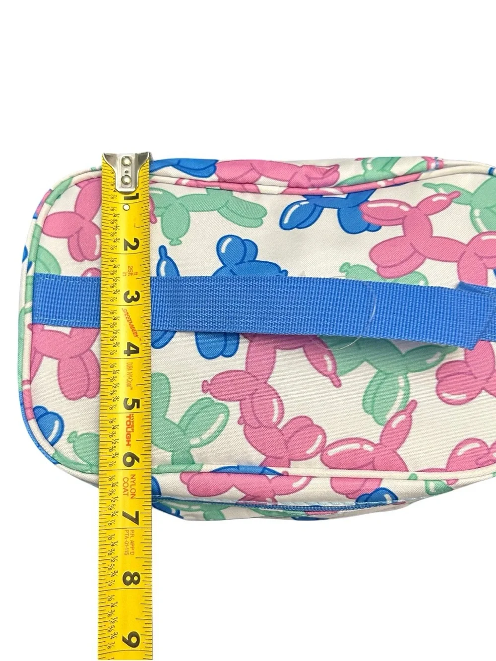 Makeup Carry Case Zippered Pouch Cosmetic Organizer 9” Balloon Dog Print New